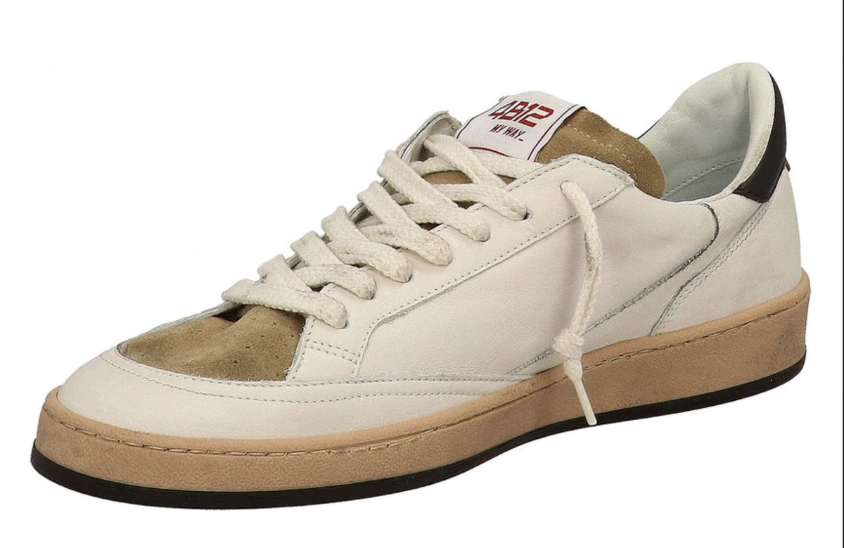 Scarpe uomo 4B12 sneakers white/ bush/ beige U27QB09 PLAYNEW-U1037