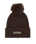Berretto Donna Guess beanie marrone scuro C27GU46 AW5650WOL01