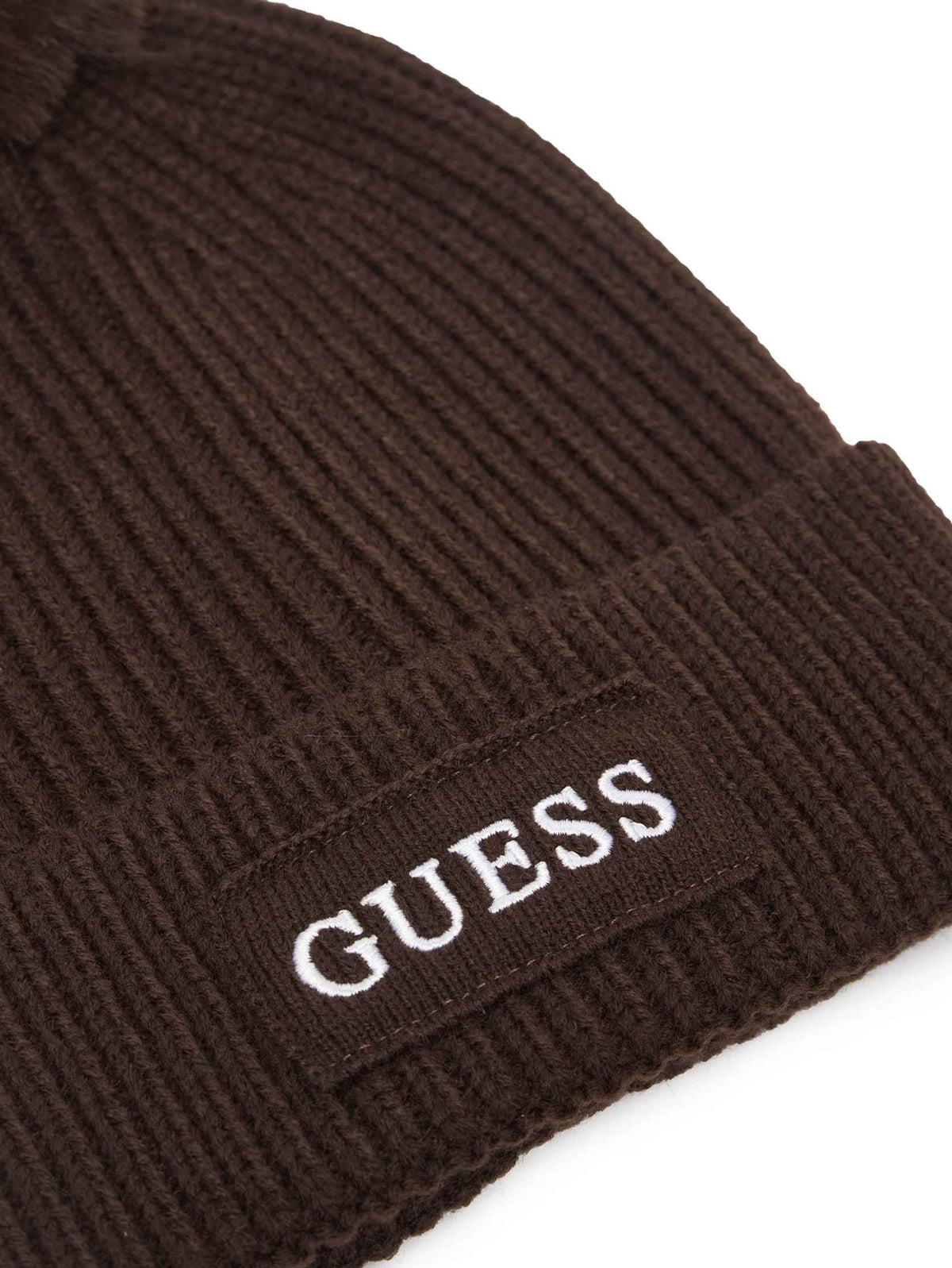 Berretto Donna Guess beanie marrone scuro C27GU46 AW5650WOL01