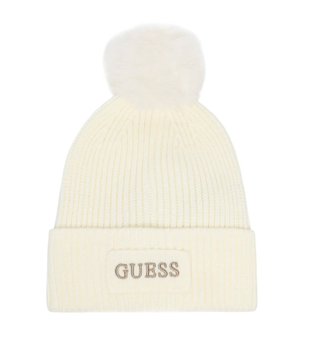 Berretto Donna Guess beanie bianco C27GU47 AW5650WOL01