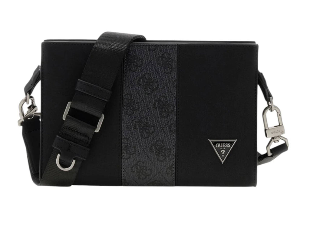 Borsa Guess tracolla uomo Sydney Crossbody Top Zip black UB27GU15 HMSYSYP6457