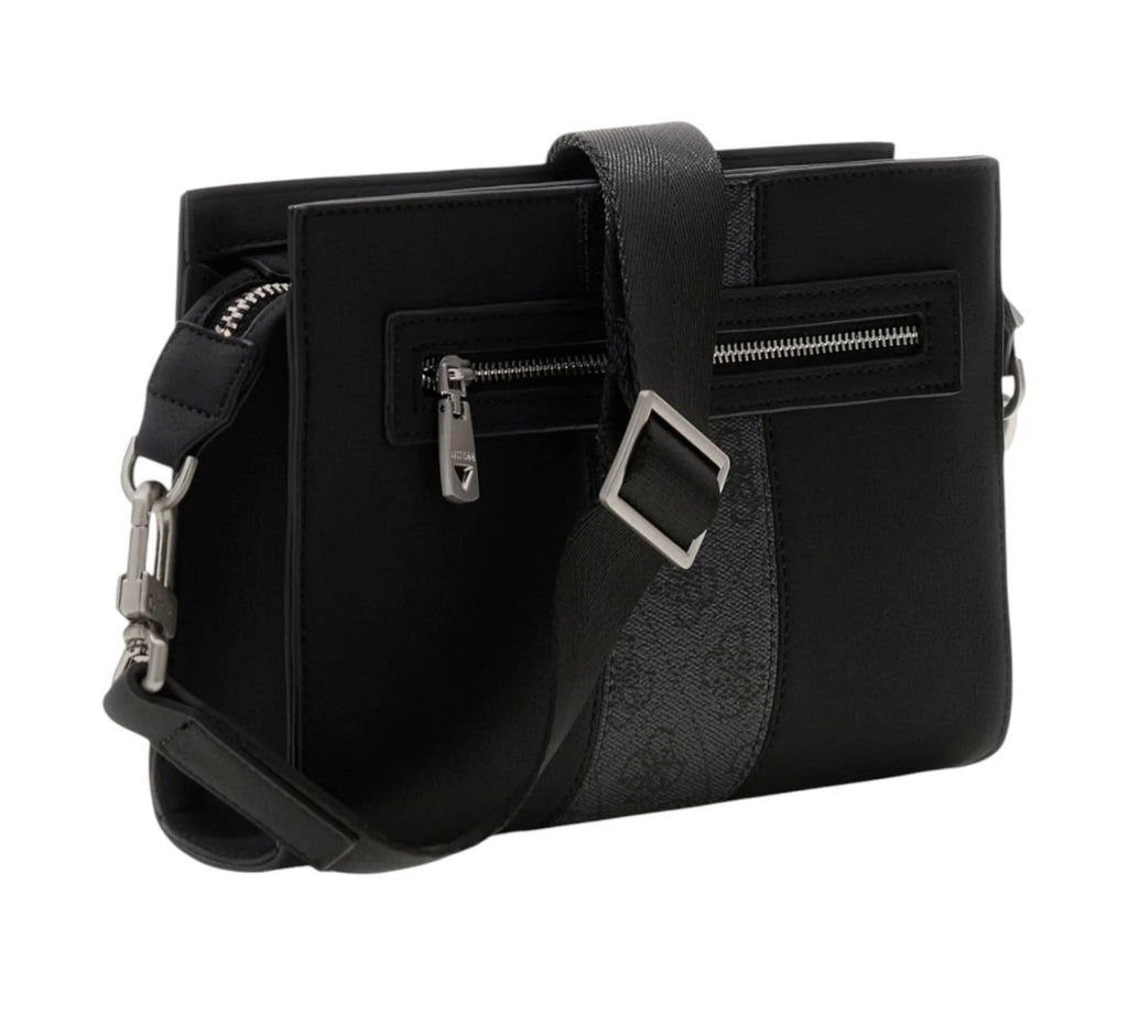 Borsa Guess tracolla uomo Sydney Crossbody Top Zip black UB27GU15 HMSYSYP6457