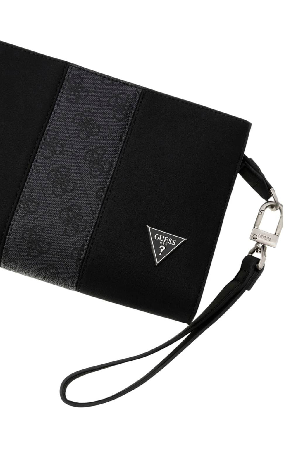 Borsa Guess tracolla uomo Sydney Crossbody Top Zip black UB27GU15 HMSYSYP6457