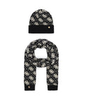 Set sciarpa e berretto Guess 4G multilogo black C27GU63 GFBOXWP6401