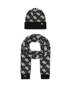 Set sciarpa e berretto Guess 4G multilogo black C27GU63 GFBOXWP6401